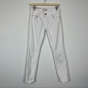 Free People White Skinny Jeans Size 27